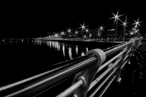 A long exposure shot of the Limerick City Board Walk on the banks of the river Shannon