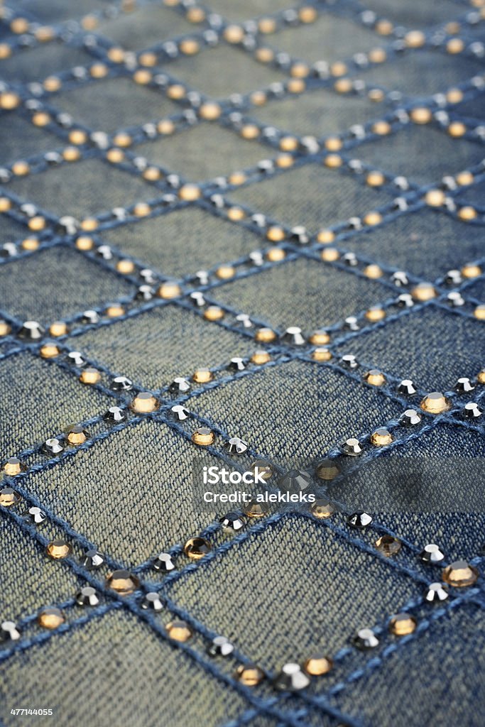 jeans with rhinestones closeup shallow depth of field  jeans with rhinestones Backgrounds Stock Photo