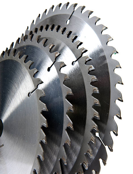 istock Circular saw blade for wood with hard alloy insertions 477150576