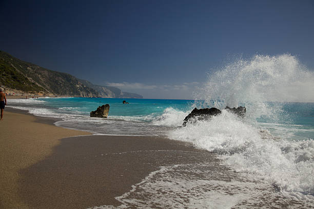 Lefkada island, Greece stock photo