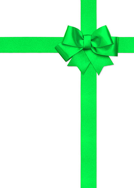 istock green ribbon bow isolated on white background 477153329