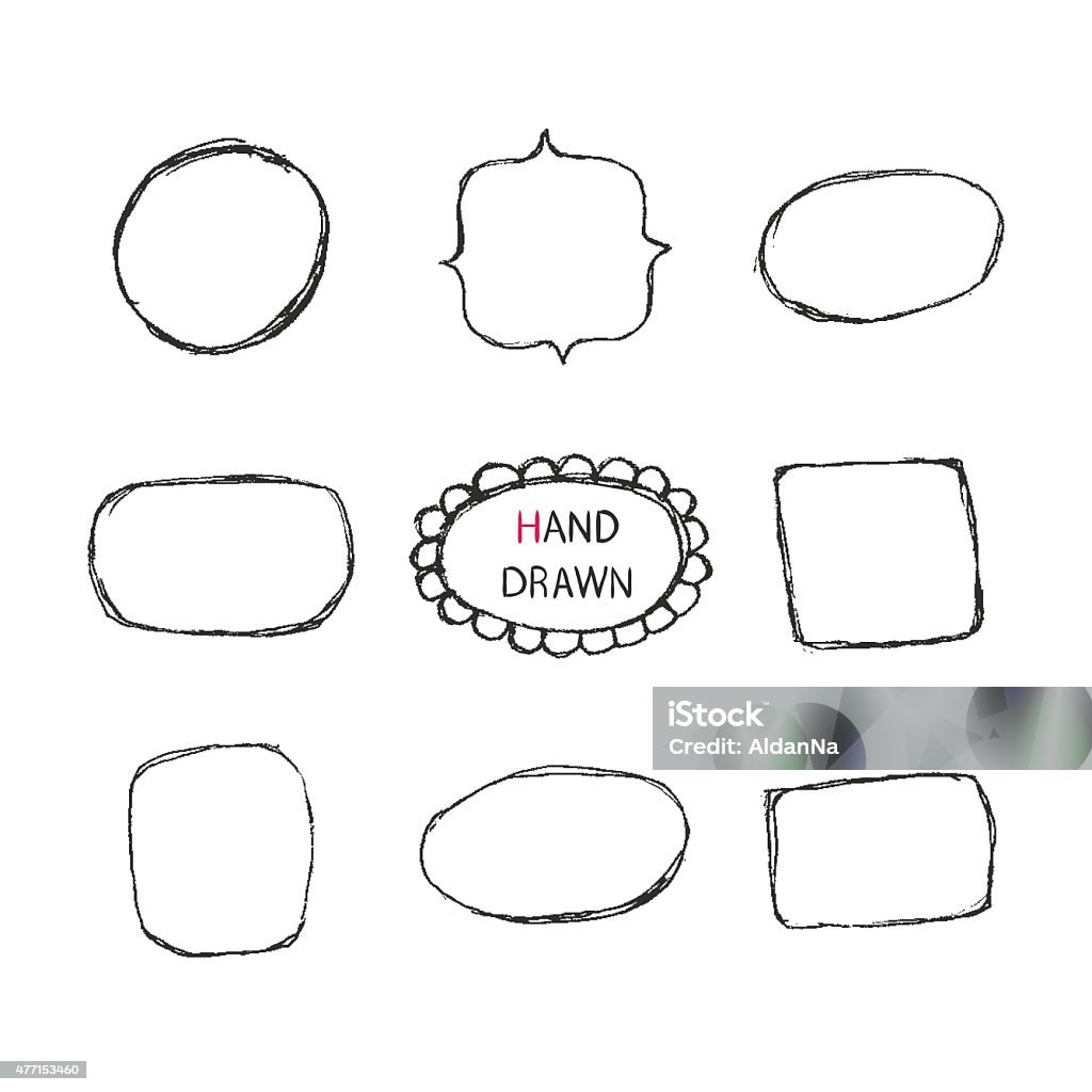 Frame Hand Draw Hand Drawn Frame Stock Illustration - Download Image Now - 2015 ...