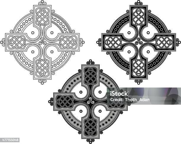 Complex Celtic Cross Ornament Stock Illustration - Download Image Now