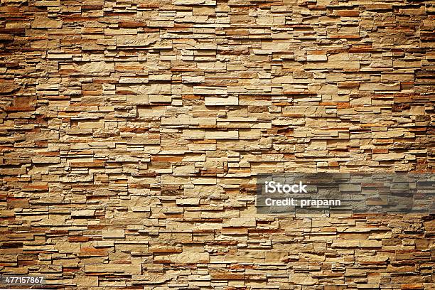 Pattern Of Decorative Slate Stone Wall Surface Stock Photo - Download Image Now - Artificial, Backgrounds, Brick