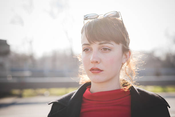 istock young beautiful red dressed vintage hipster woman 477160304