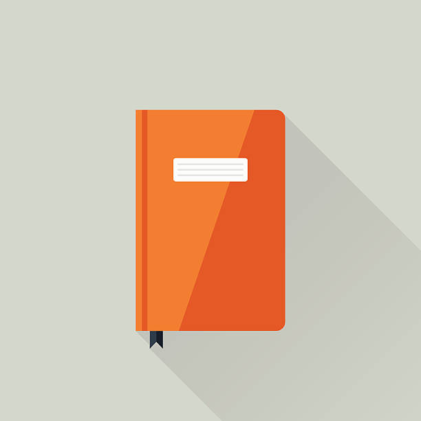 Diary Flat design icon for web design book illustrations stock illustrations