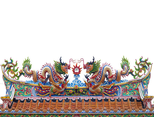 istock Roof dragon sculpture China 477169268