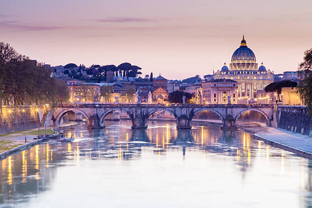istock Tiber and St Peter Basilica in Vatican, Rome 477169922