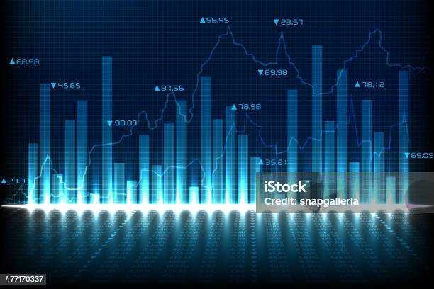 Financial Graph Chart Stock Illustration - Download Image Now - Achievement, Banking, Business