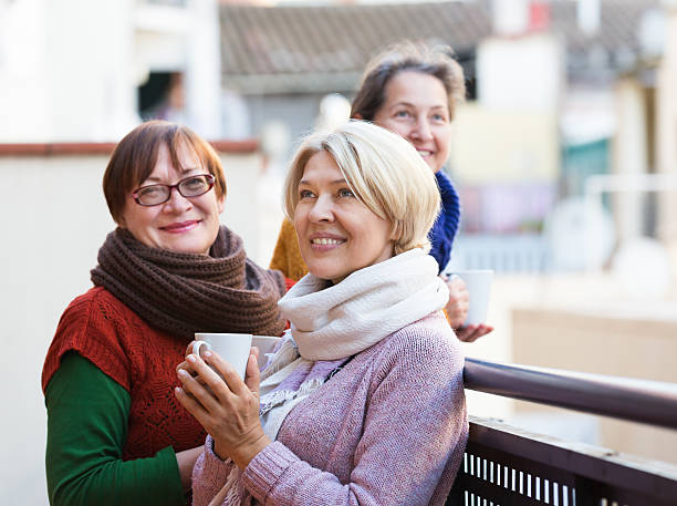 istock Mature women drinking tea 477172962