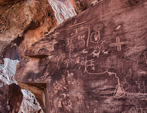istock Petroglyphs at Valley of Frie 477173336