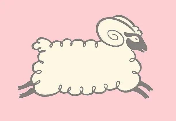 Vector illustration of Ram