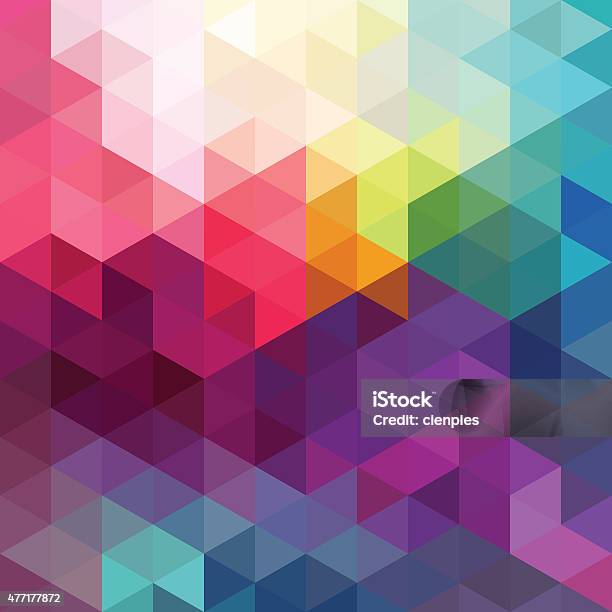 Abstract Colorful Seamless Pattern Background Stock Illustration - Download Image Now - Triangle Shape, Backgrounds, Multi Colored