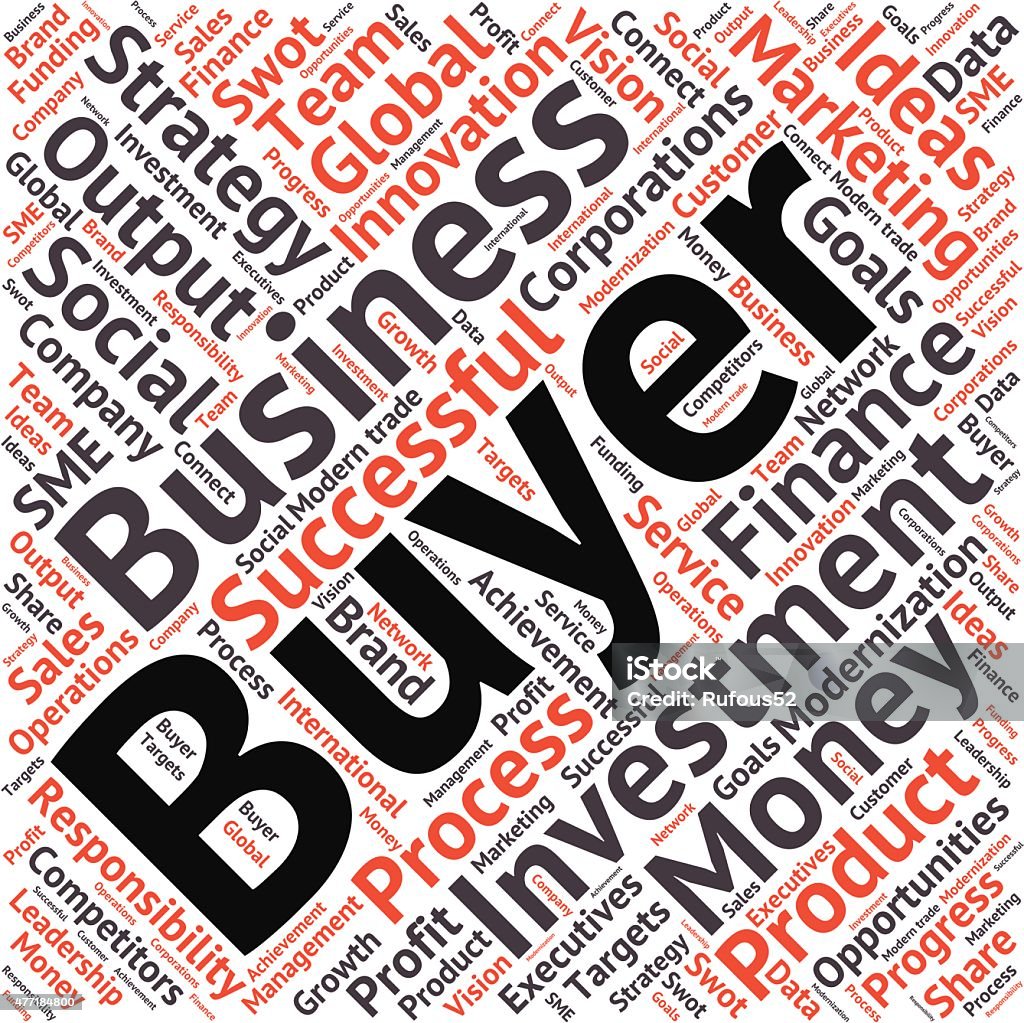 Business & finance related word cloud background 2015 stock vector