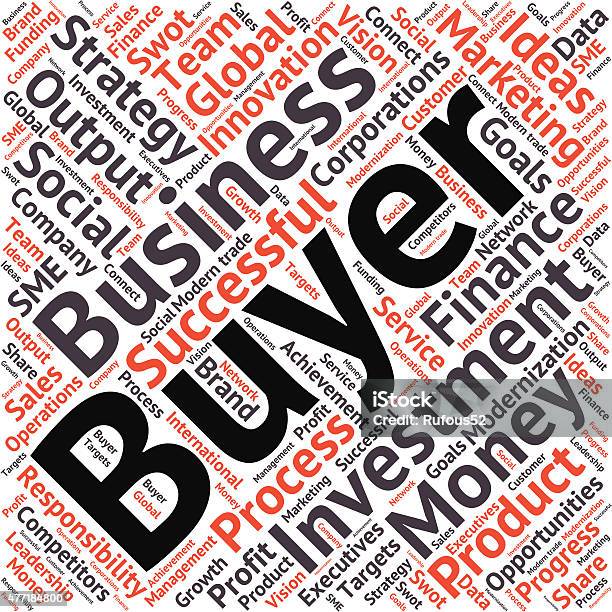 Business Finance Related Word Cloud Background Stock Illustration - Download Image Now - 2015, Achievement, Business