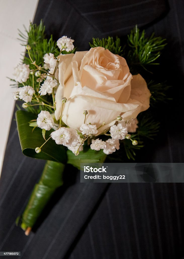 Groom suit Closeup detail of grooms suit 2015 Stock Photo