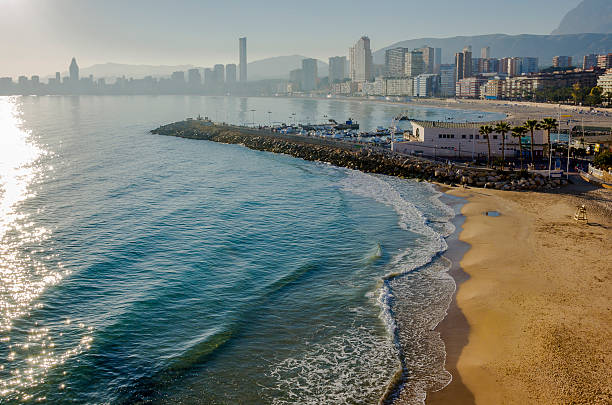 istock Beach, harbour, and skyline view in Benidorm 477187628