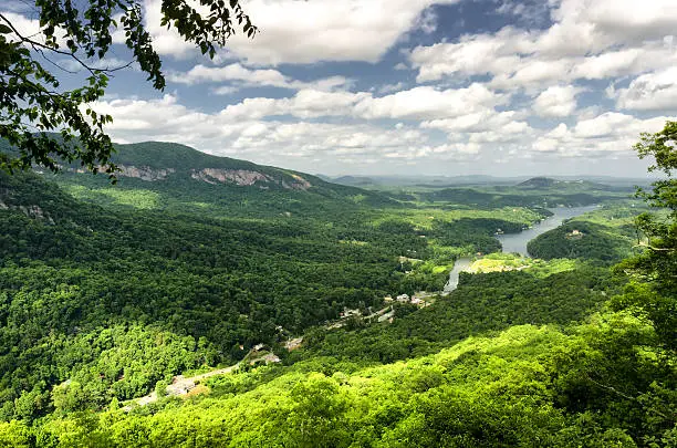 Photo of Beautiful view at Lake Lure from high point, North Carolina