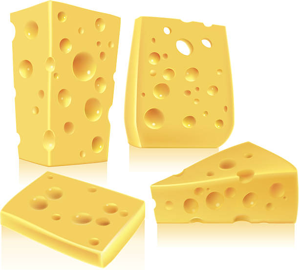 치즈 - cheese swiss cheese portion vector stock illustrations