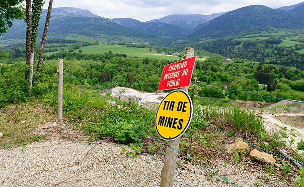istock french signs Danger explosives in a working site 477192138