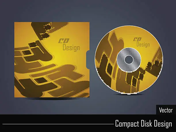 Vector illustration of CD cover design