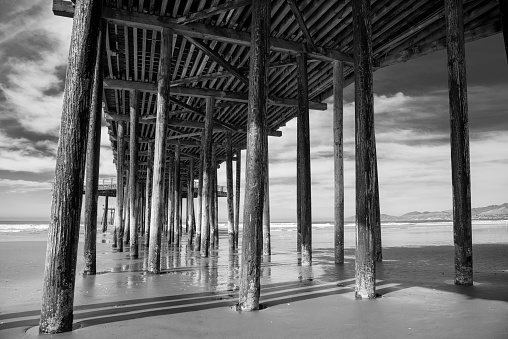 The beautiful pier along Pismo Beach in Central California.