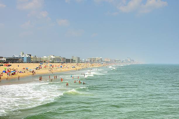 istock Ocean City Skyline And Tourist On Beach 477200422