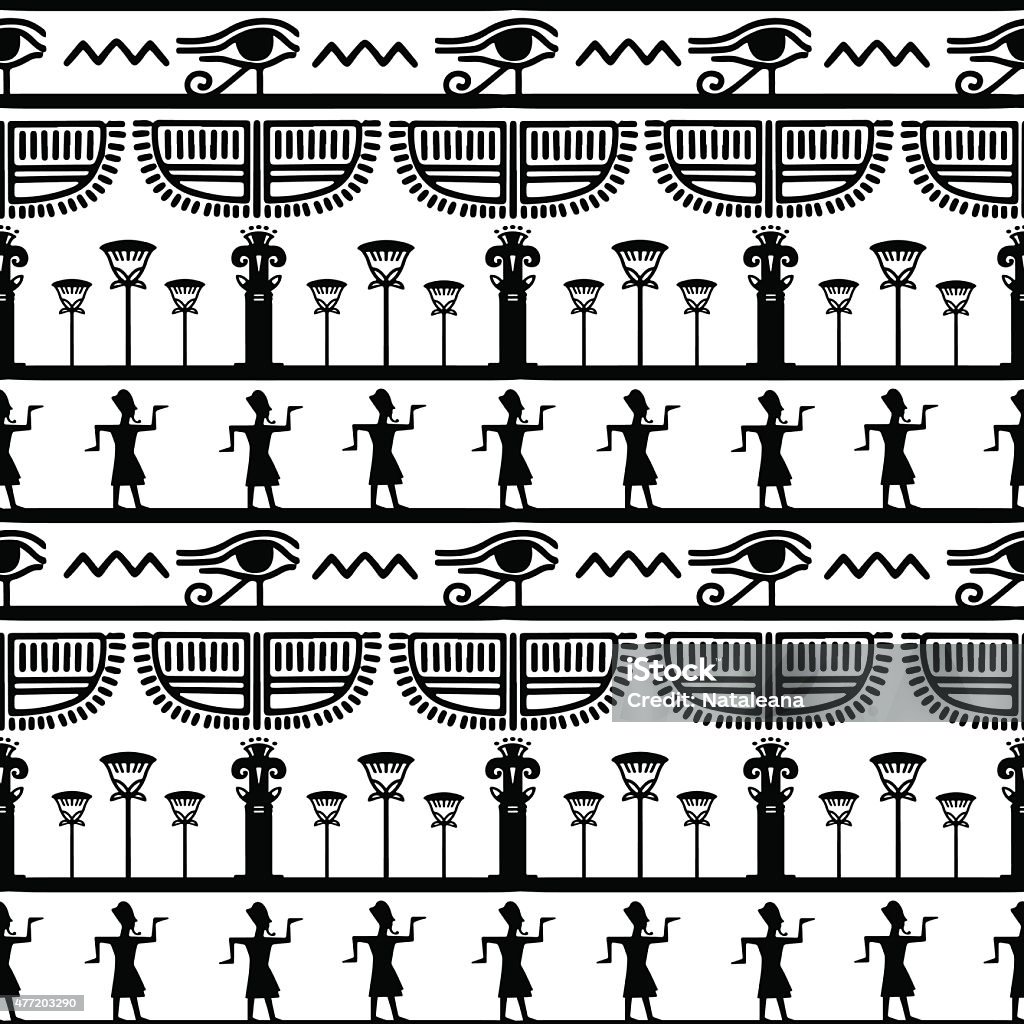Узоры египетские на белом фоне