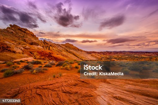 istock Sunset in Red Rock Canyon 477203340