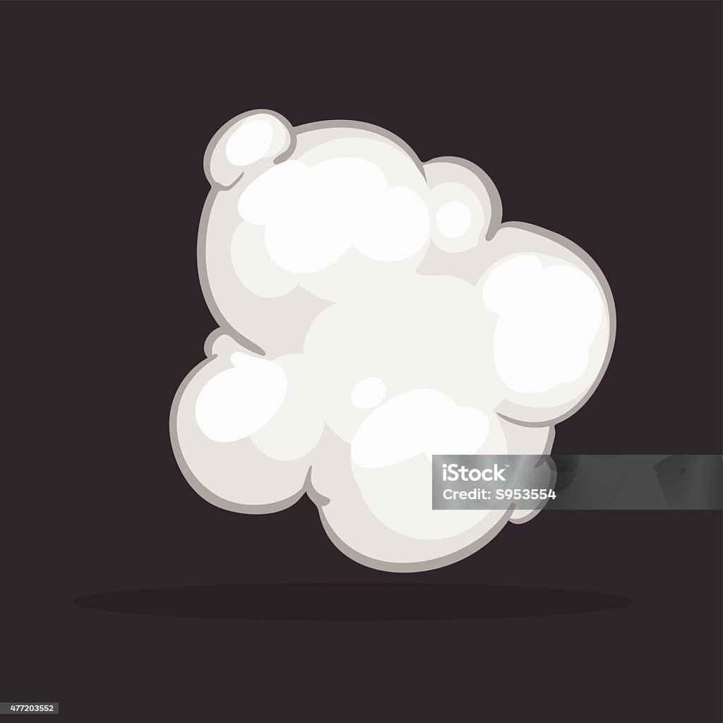 illustration 2d smoke&dust. 2015 stock vector