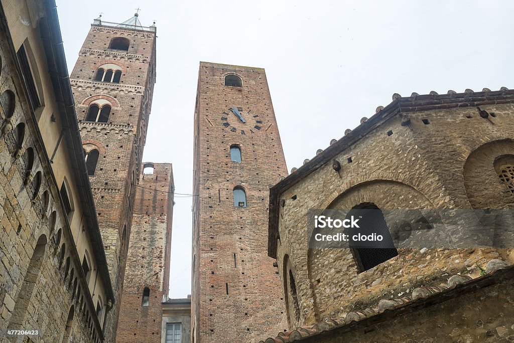 Albenga, 19 Albenga (Savona, Liguria, Italy): medieval monuments (towers) Ancient Stock Photo