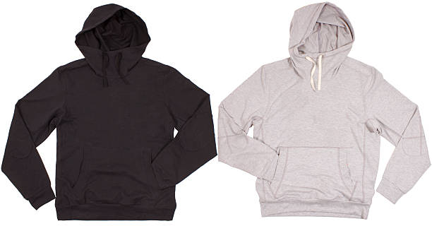 istock Two hoodie shirts isolated on white background 477207254