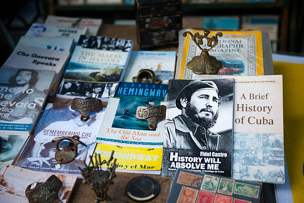 Book market at Havana's Plaza de Armas Havana, Cuba - December 4, 2014: Secondhand books for sale in Plaza de Armas in Habana Vieja in Havana, Cuba. cuba market stock pictures, royalty-free photos & images