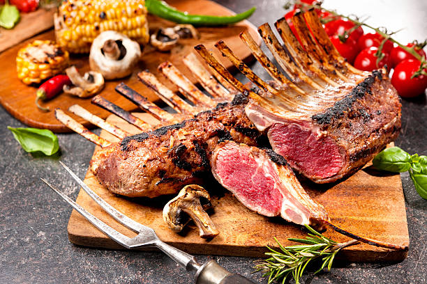 istock Grilled Rack of lamb 477207536
