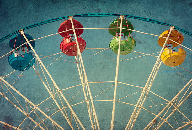 istock Vintage grunge background with ferris wheel 477214124