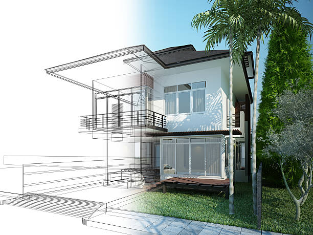 istock abstract sketch design of house 477214382