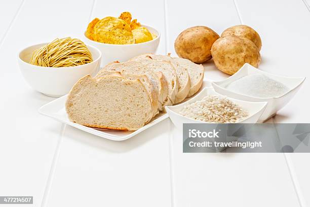 Glycemic Index Stockfoto und mehr Bilder von Reis - Grundnahrungsmittel - Reis - Grundnahrungsmittel, Kartoffel - Wurzelgemüse, Nudeln
