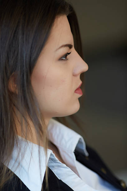 istock Young business woman in profile 477217738