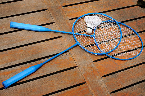 istock Two  badminton rackets and shuttlecock 477221553