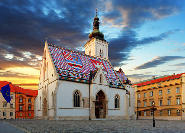 istock Zagreb church - St Mark 477223519