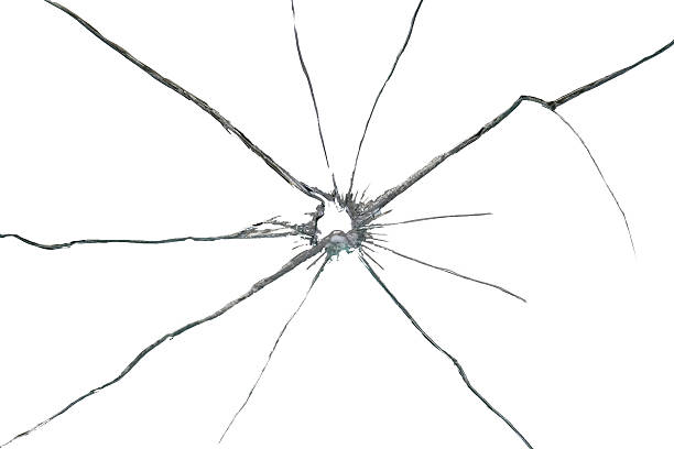 istock Shattered Glass Isolated on white Background 477224893