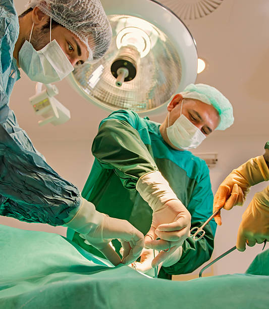 istock Hospital surgery team in the operating room 477226940