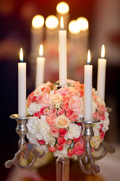 istock Wedding Flowers Decoration whit candles 477233010