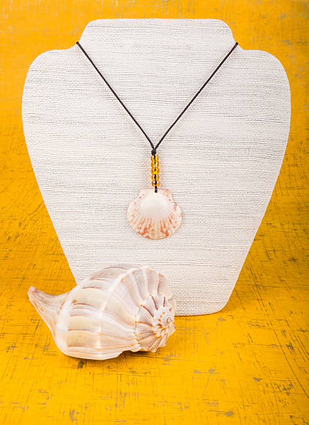 istock Seashell Jewelry on a Display Stand 477236036