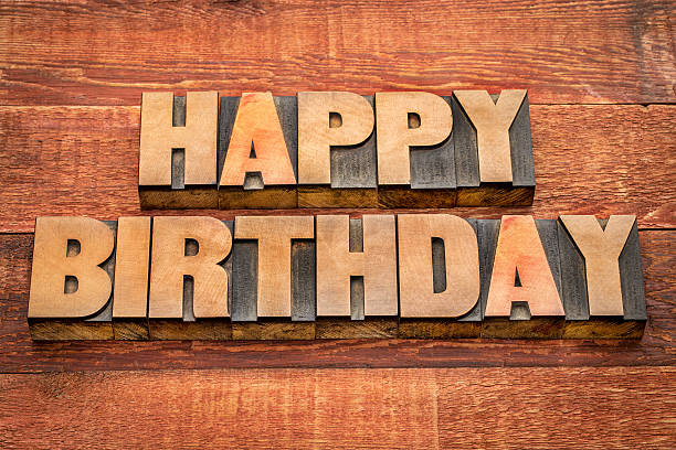 istock Happy Birthday greetings in wood type 477238624