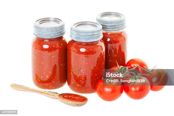 Home Canned Tomato Sauce Stock Photo - Download Image Now - Jar, Tomato Sauce, Antioxidant