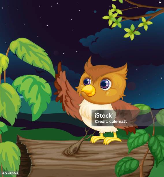 Ilustración de Night Owl y más Vectores Libres de Derechos de Aire libre - Aire libre, Animal, Animales salvajes
