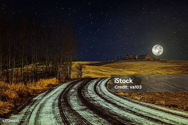 Somewhere Somebody Out There Is Thinking Of You Stock Photo - Download Image Now - Farm, Night, 2015