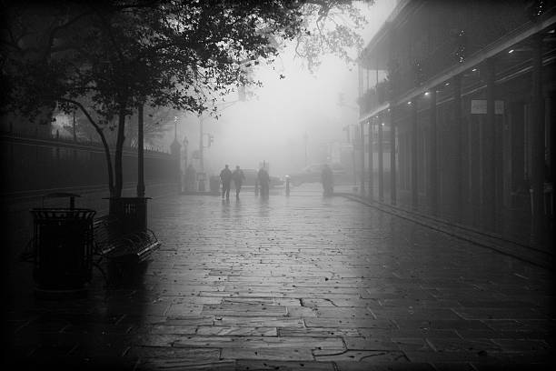New Orleans in Black and White stock photo