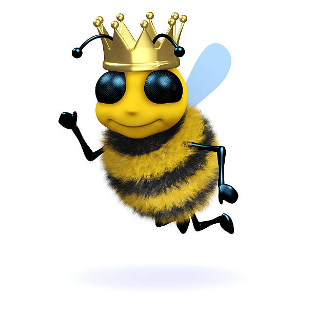 3d Queen Bee Stock Photo - Download Image Now - Animal, Animal